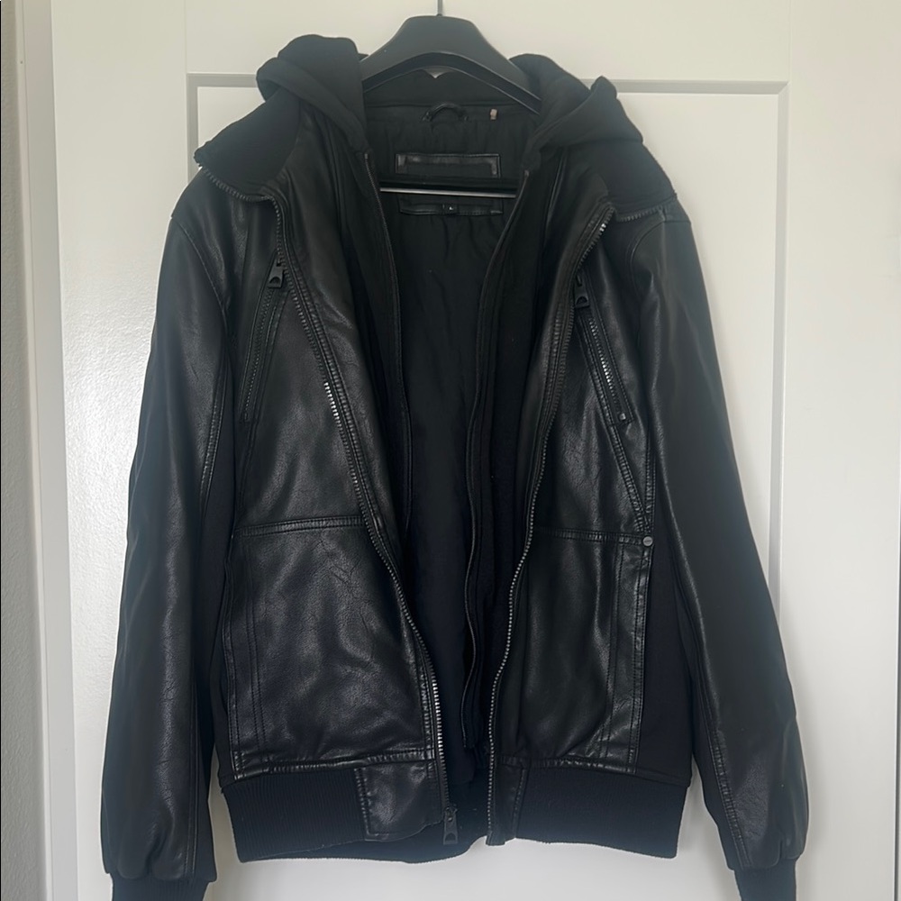 Men's Black Leather Jacket